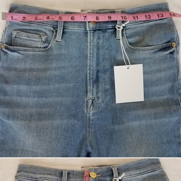 FRAME Ultra High Rise Denim Jeans Ali Cigarette Size 29 NWT - Picture 6 of 8